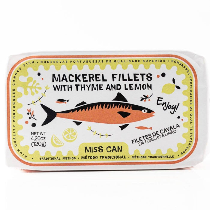 Miss Can Mackerel Fillets with Thyme & Lemon