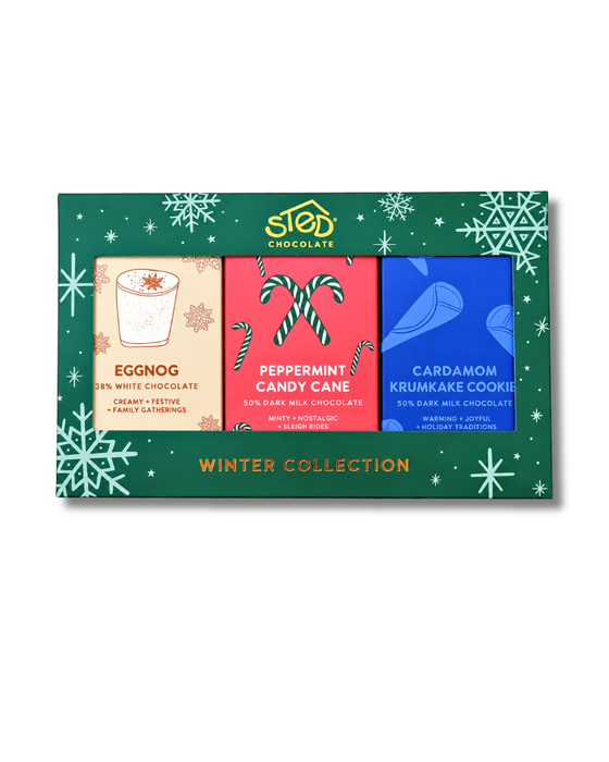 Sted Winter Collection Mini Chocolate Bar 3-Pack