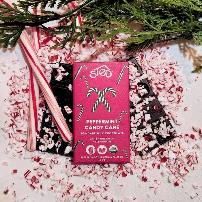 Sted Peppermint Candy Cane Chocolate Bar (Full Size)