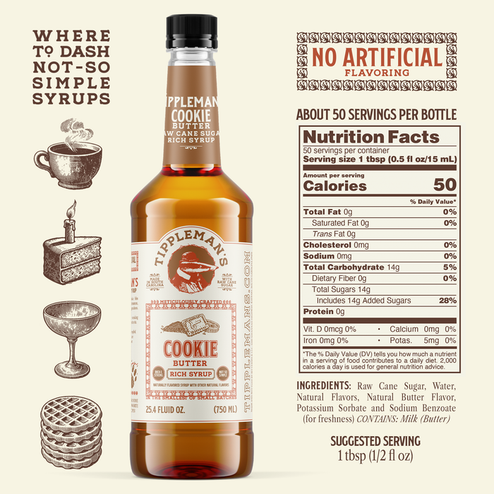 Tippleman's Cookie Butter Coffee Syrup