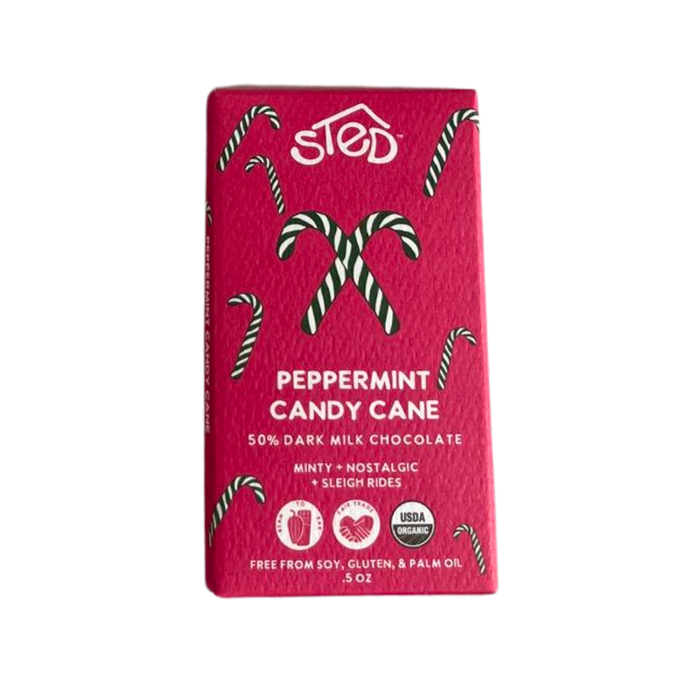 Sted Mini Peppermint Candy Cane Chocolate Bar
