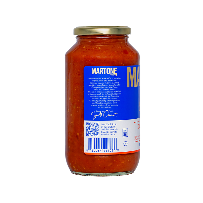 Martone Street Arrabbiata Pasta Sauce | Calabrian Chili & Garlic