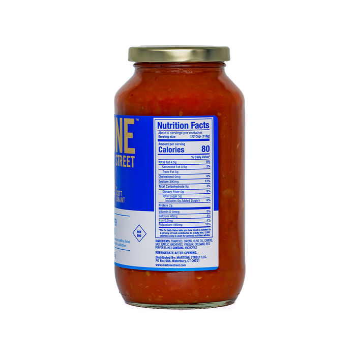 Martone Street Mediterranean Style Sauce (Garlic, Caper & Oregano)