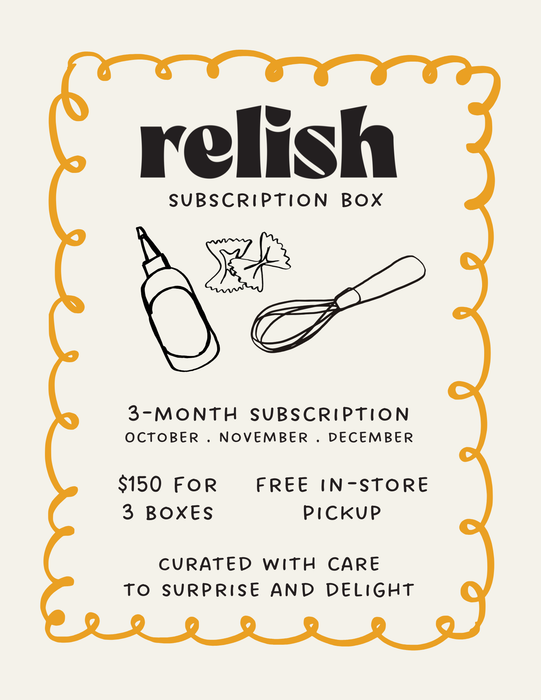 Relish Box: 3-Month Founding Member Subscription