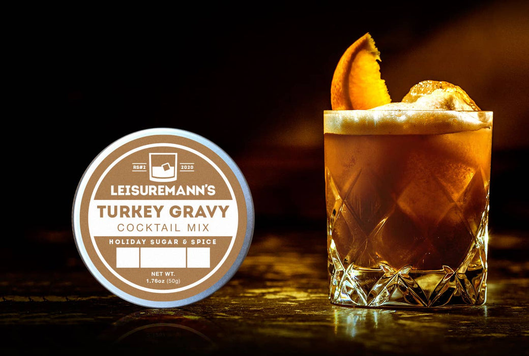 Turkey Gravy Cocktail or Mocktail Mixer Jar (10 Drinks)